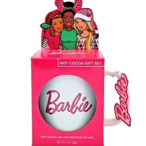 Barbie Logo Mug & Hot Cocoa Gift Set